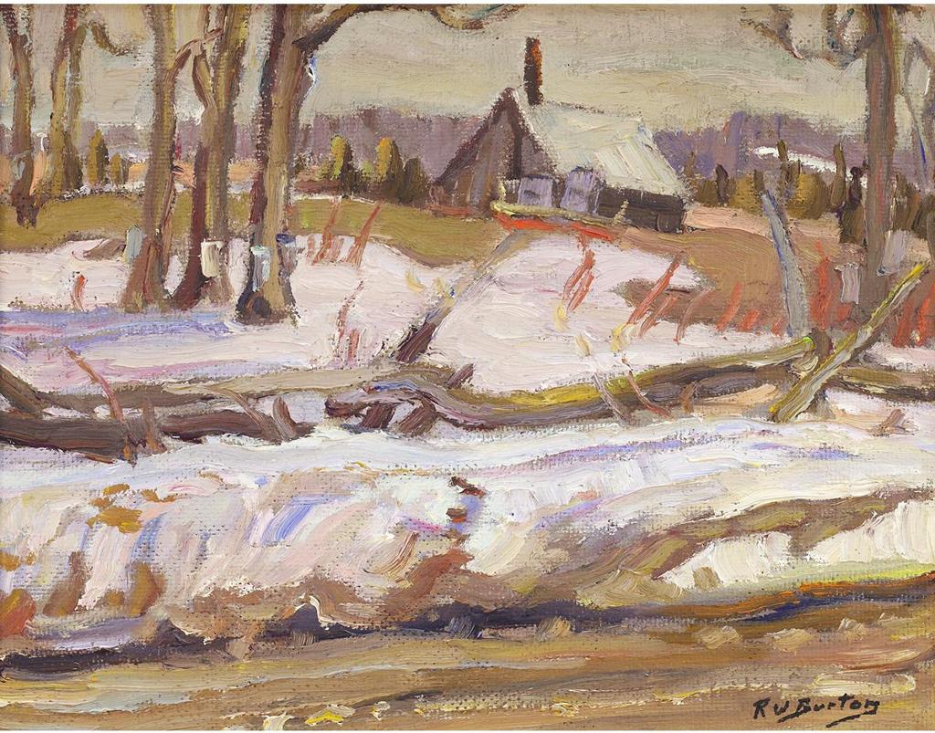 Ralph Wallace Burton (1905-1983) - Sugar Hut Near Hopetown, Ont., Lanark County, Spring 1971