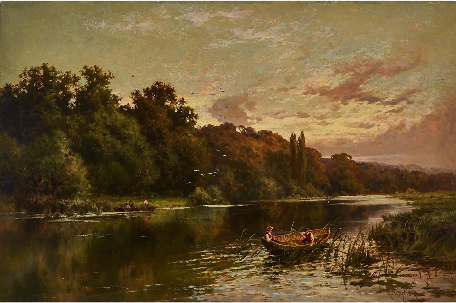 Henry Hillingford Parker (1858-1930) - Cliefden Woods On Thames