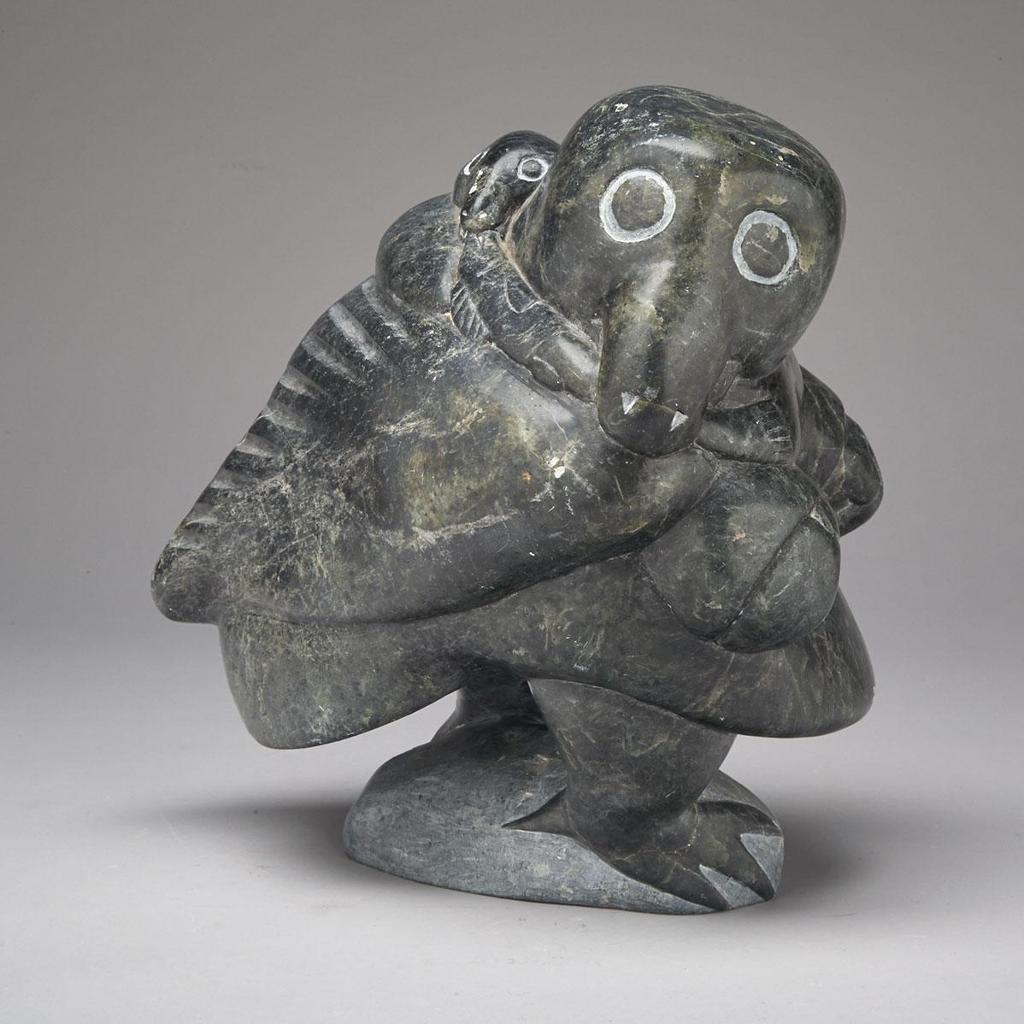 Kasudluak Weetaluktuk - Bird Woman And Child Sharing Fish