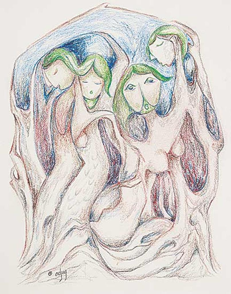 Daphne Odjig (1919-2016) - Trembling Aspens