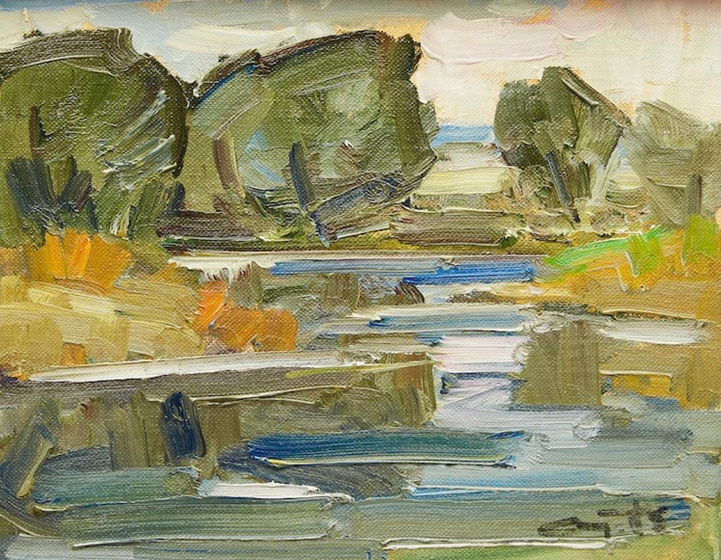 Léo Ayotte (1909-1976) - Sans titre (Paysage avec des arbres)