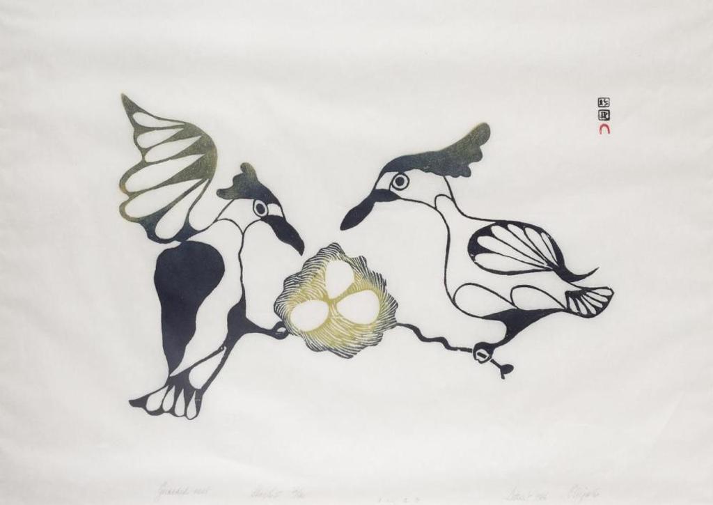 Elijah Pootoogook (1943) - Guarded Nest