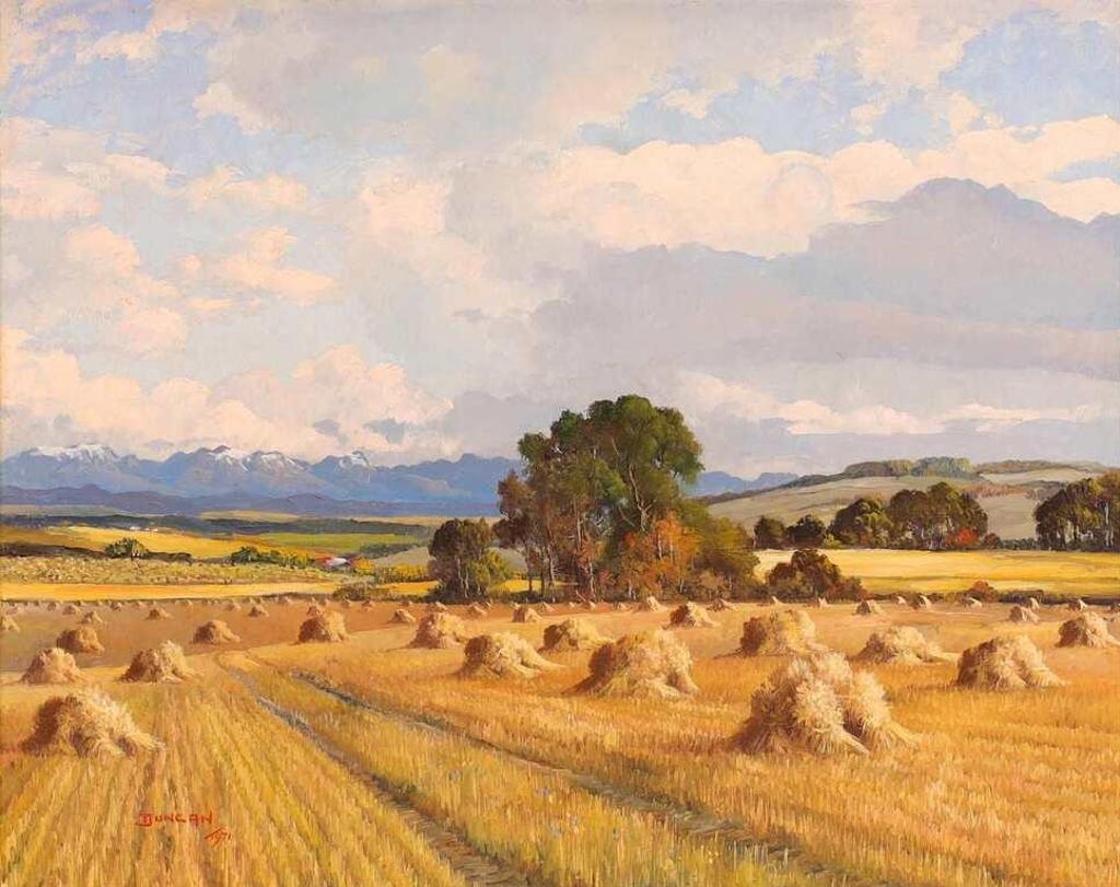Duncan Mackinnon Crockford (1922-1991) - Approaching Storm, Scene Nr Priddis, Alta.; 1971