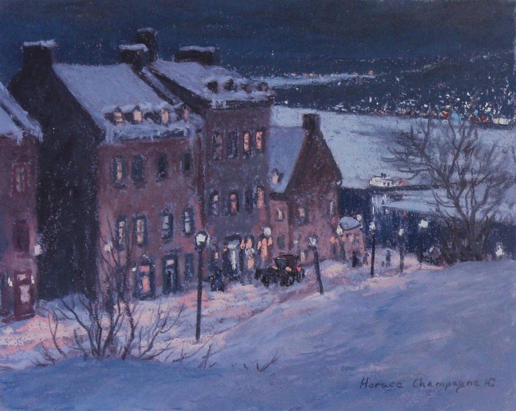 Horace Champagne (1937) - Rue St. Denis-Vieux Quebec