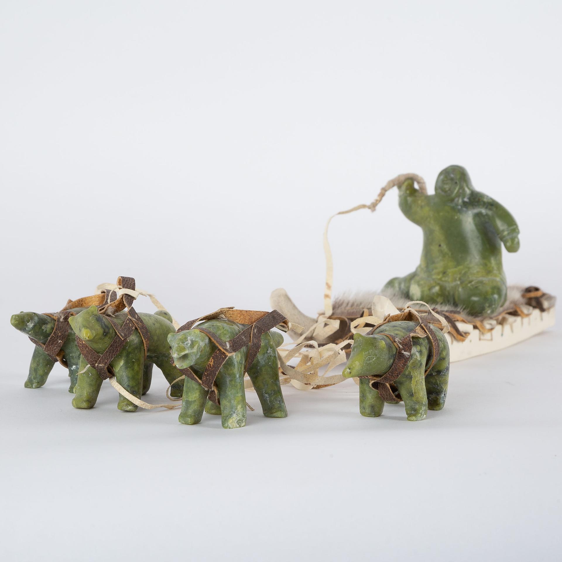 Eleesapee Ishulutaq (1925-2018) - Dog Sled Team