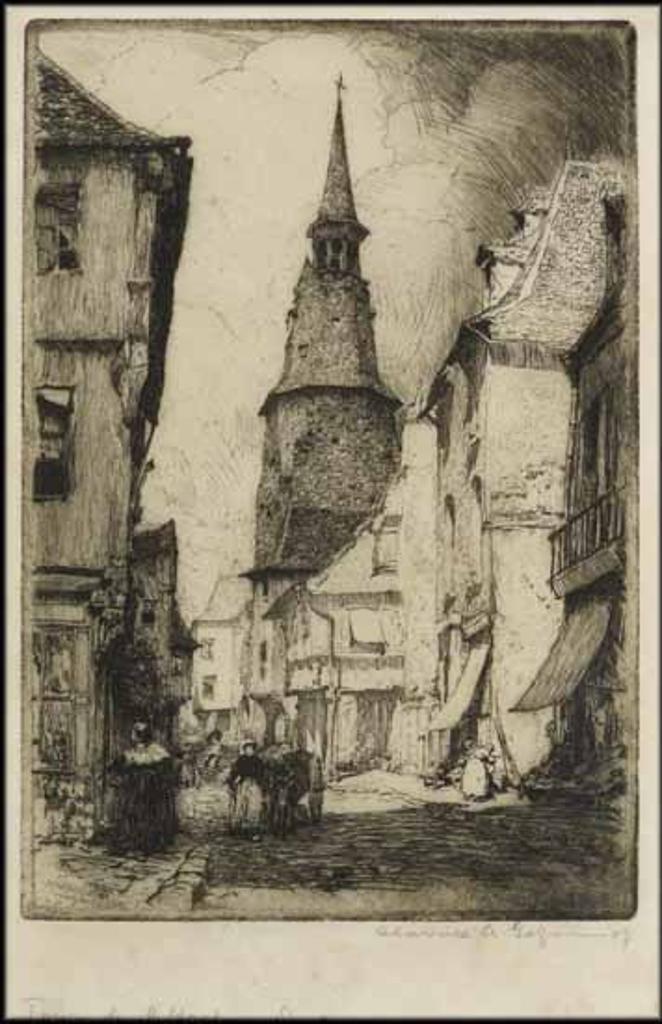 Clarence Alphonse Gagnon (1881-1942) - Tour de l'Horloge, Dinan