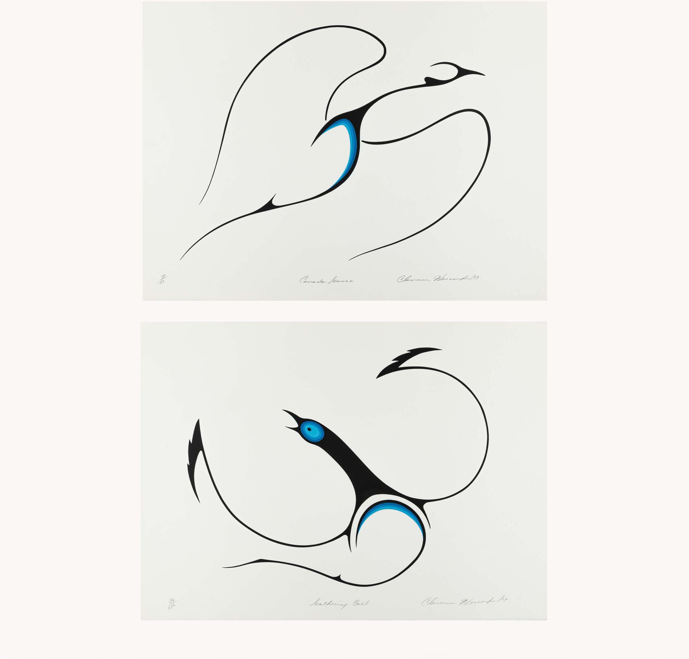 Clemence Wescoupe (1951-2018) - Gathering Call, 1979; Canada Goose, 1979