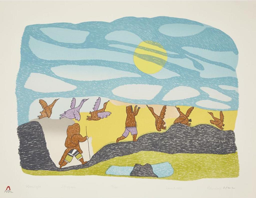 Pitseolak Ashoona (1904-1983) - Moonlight