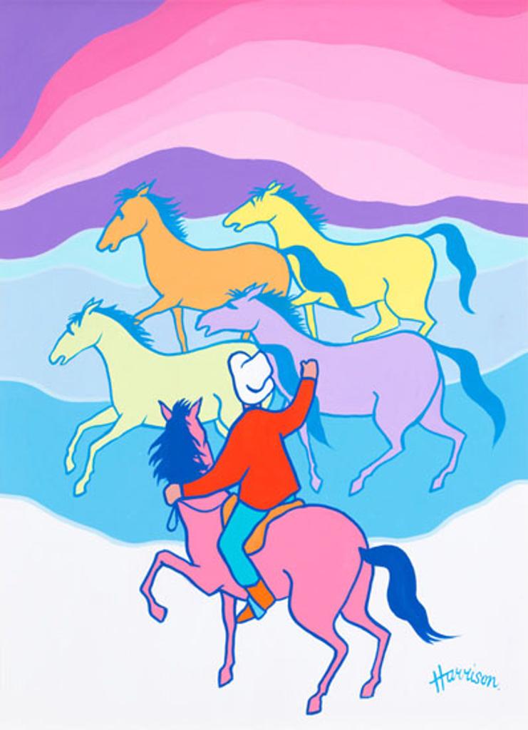 Ted Harrison (1926-2015) - The Round Up