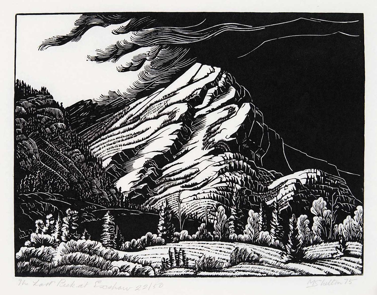 Margaret Dorothy Shelton (1915-1984) - The Last Peak at Exshaw #22/50