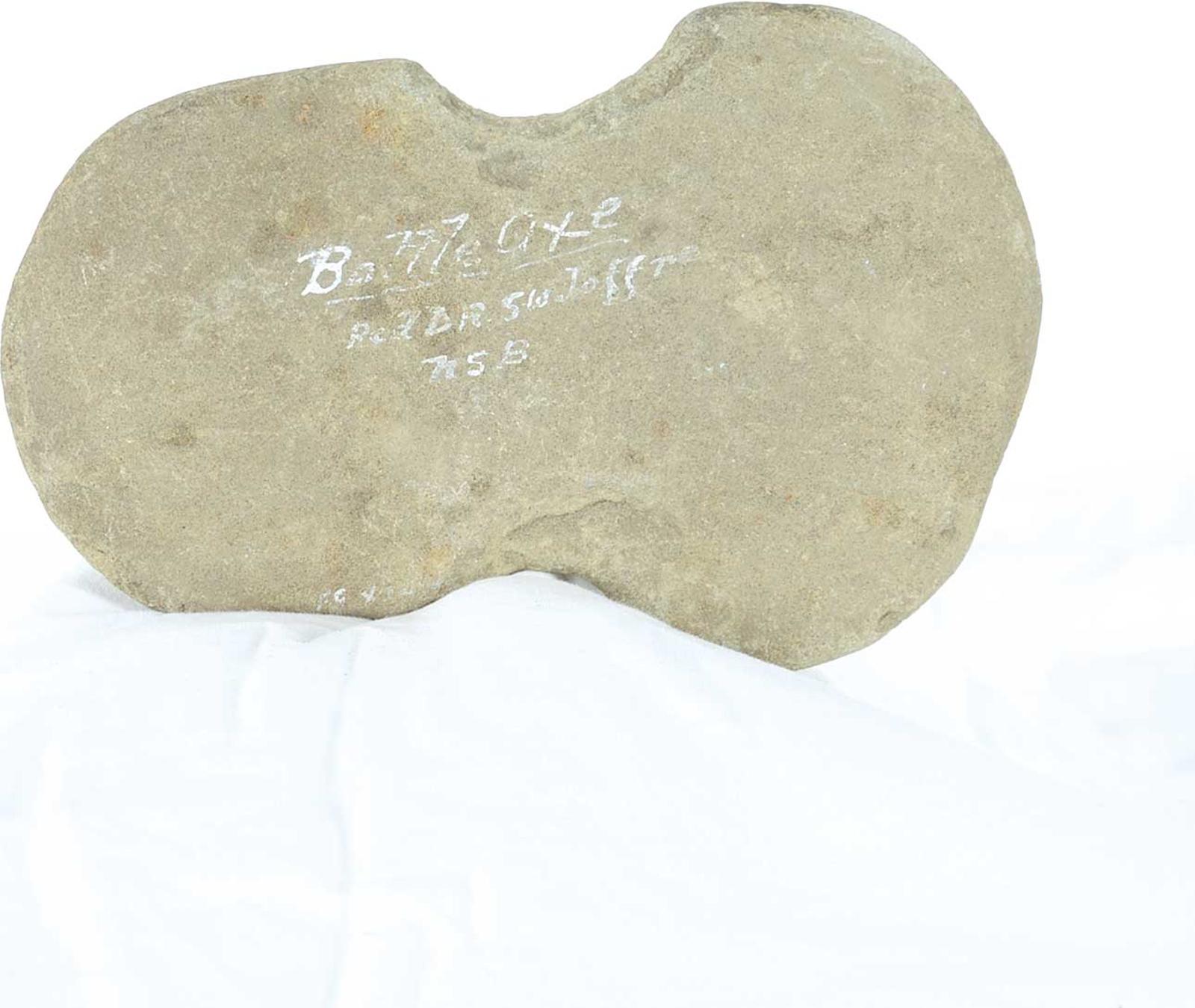First Nations Basket School - Grey Stone Battle Axehead