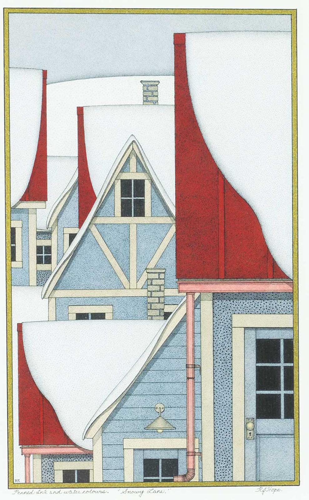 Robert John Hope (1948-2023) - Snowy Lane