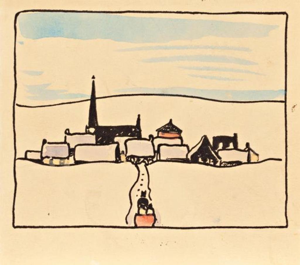 Alexander Young (A. Y.) Jackson (1882-1974) - Quebec Village in Winter