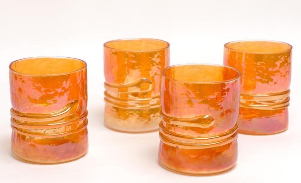 C W - Untitled - Four Orange Tumblers
