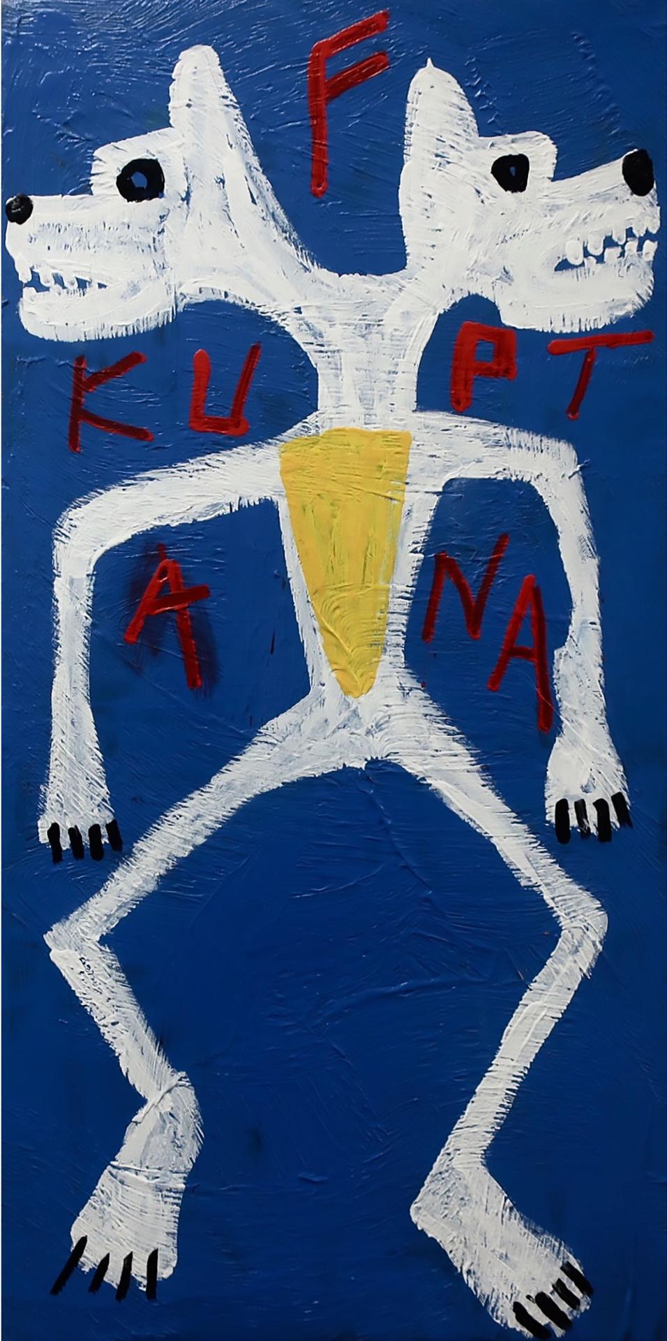 Floyd Kuptana (1964-2021) - Untitled (Two-Headed Wolf)