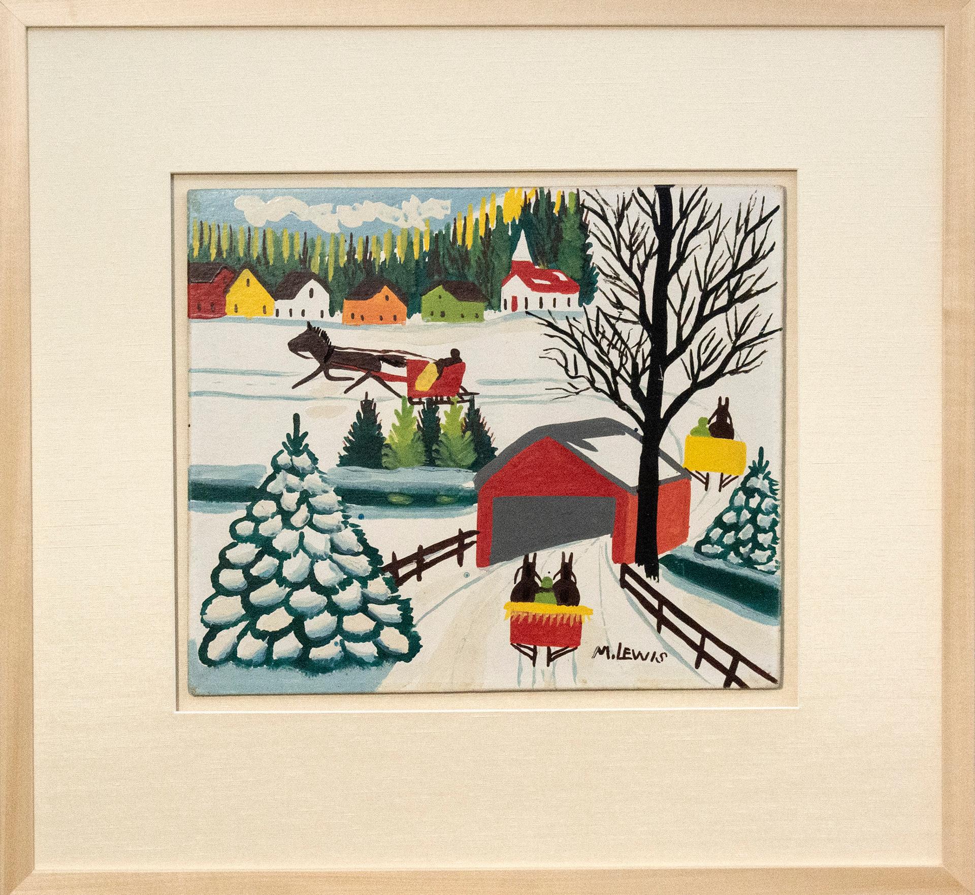 Maud Kathleen Lewis (1903-1970) - Covered Bridge