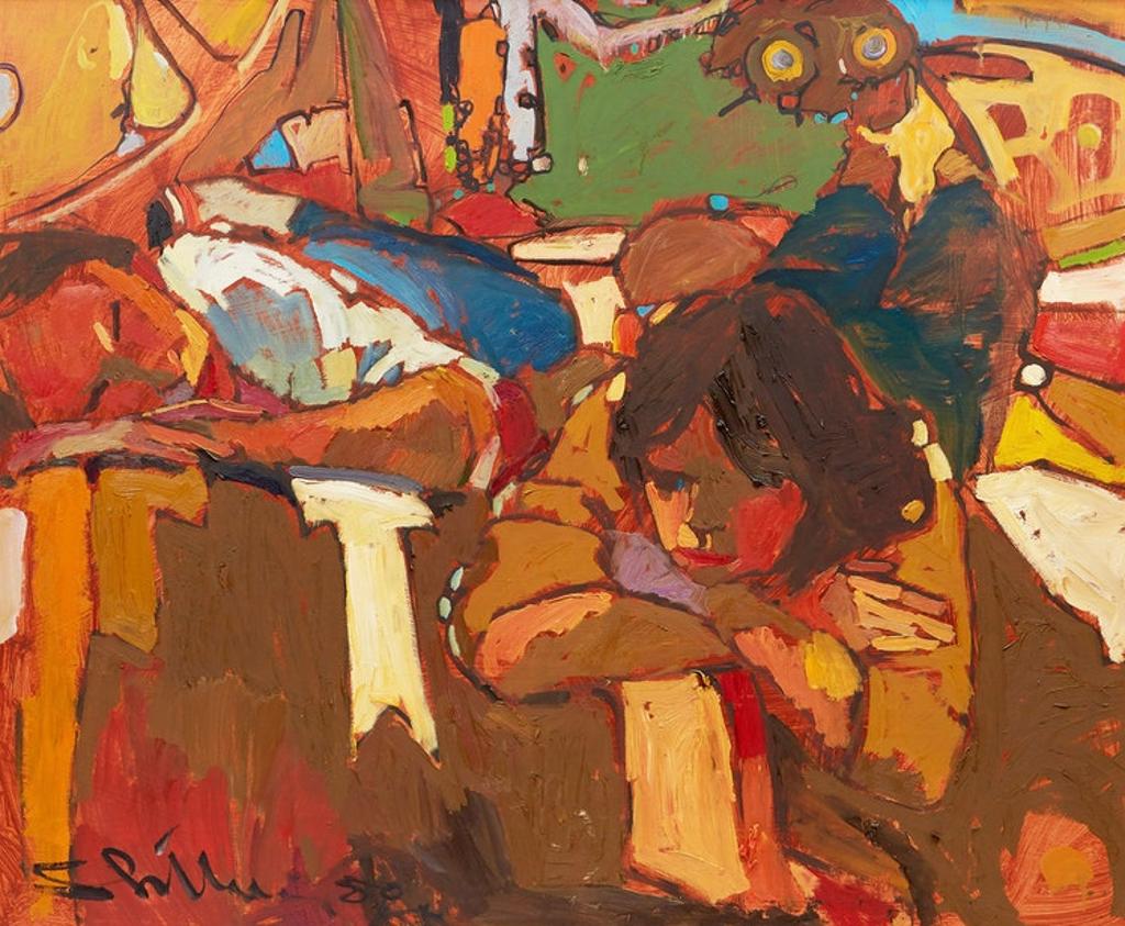 Arthur Shilling (1941-1986) - Two Girls (Resting)