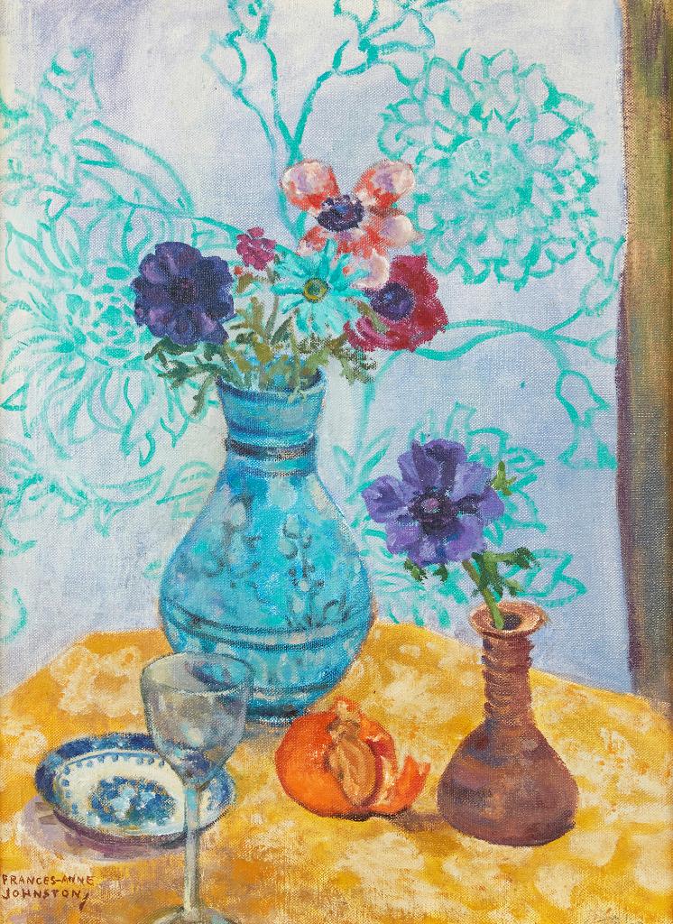 Frances Anne Johnston (1910-1987) - Still Life with Anemonies