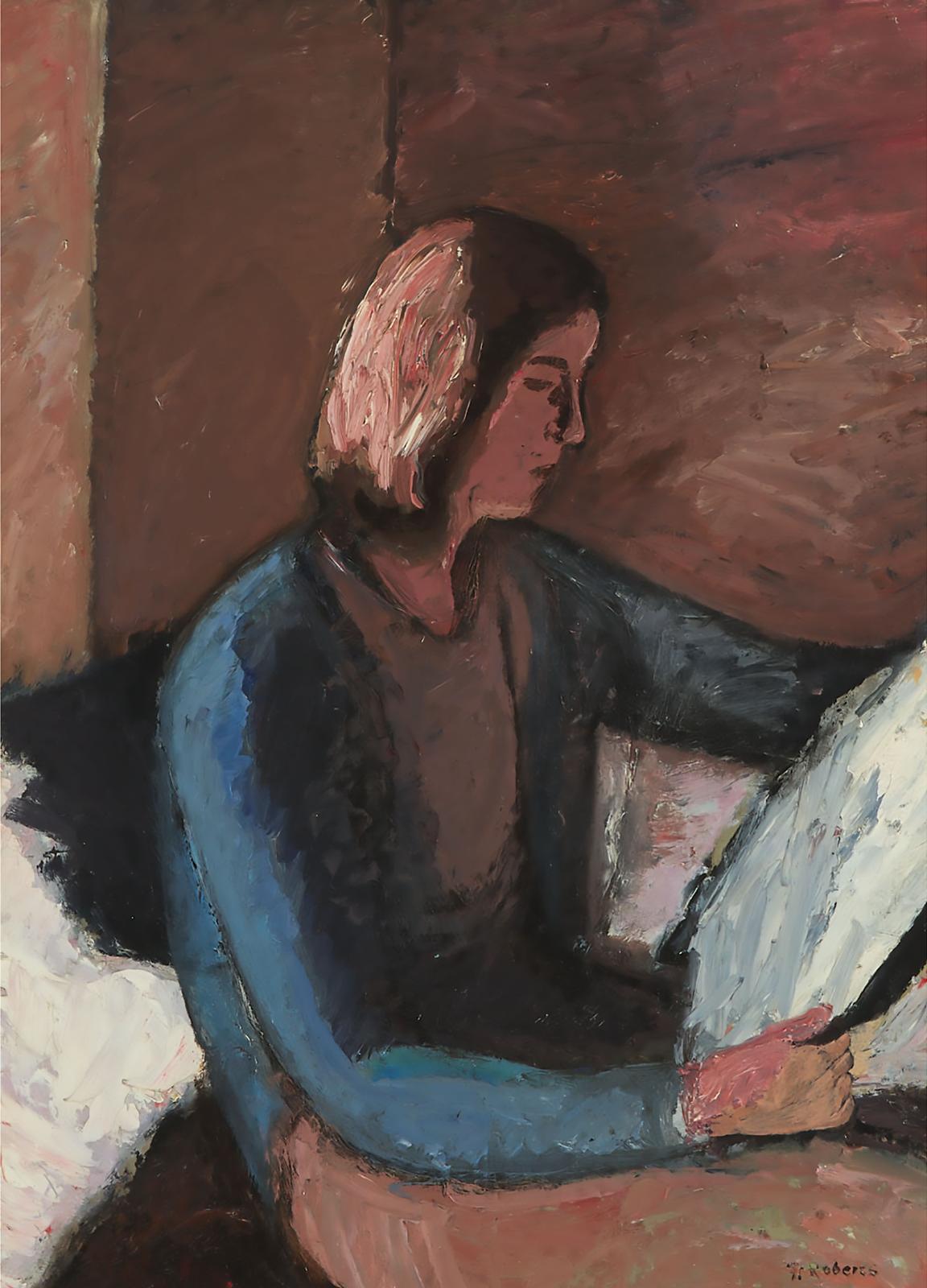 William Goodridge Roberts (1921-2001) - Portrait Of Marian, C.1940