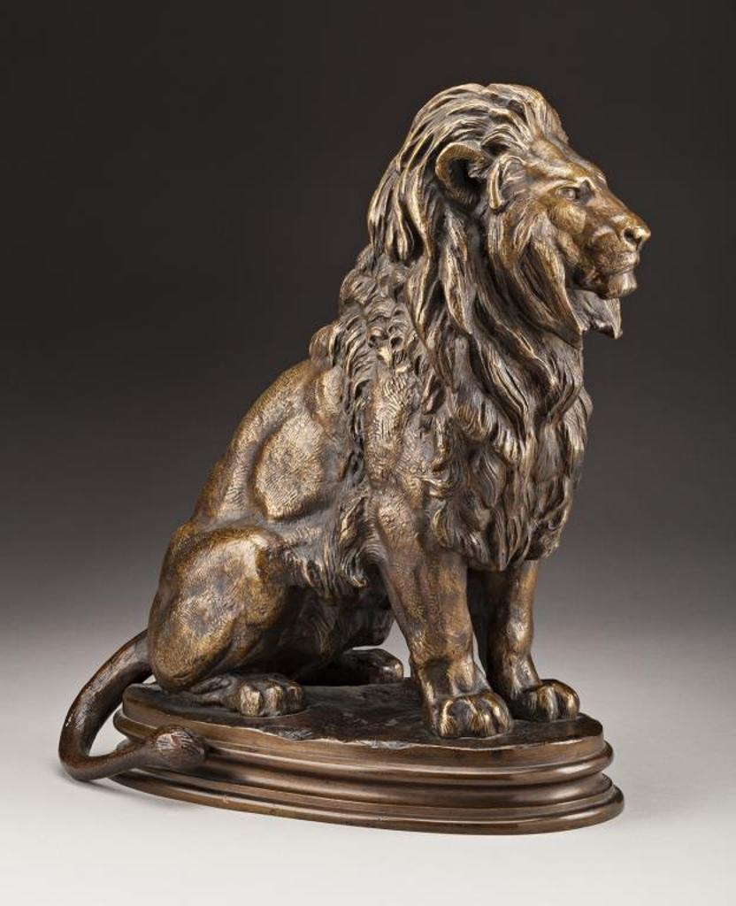 Antoine-Louis Barye (1796-1875) - Seated Lion