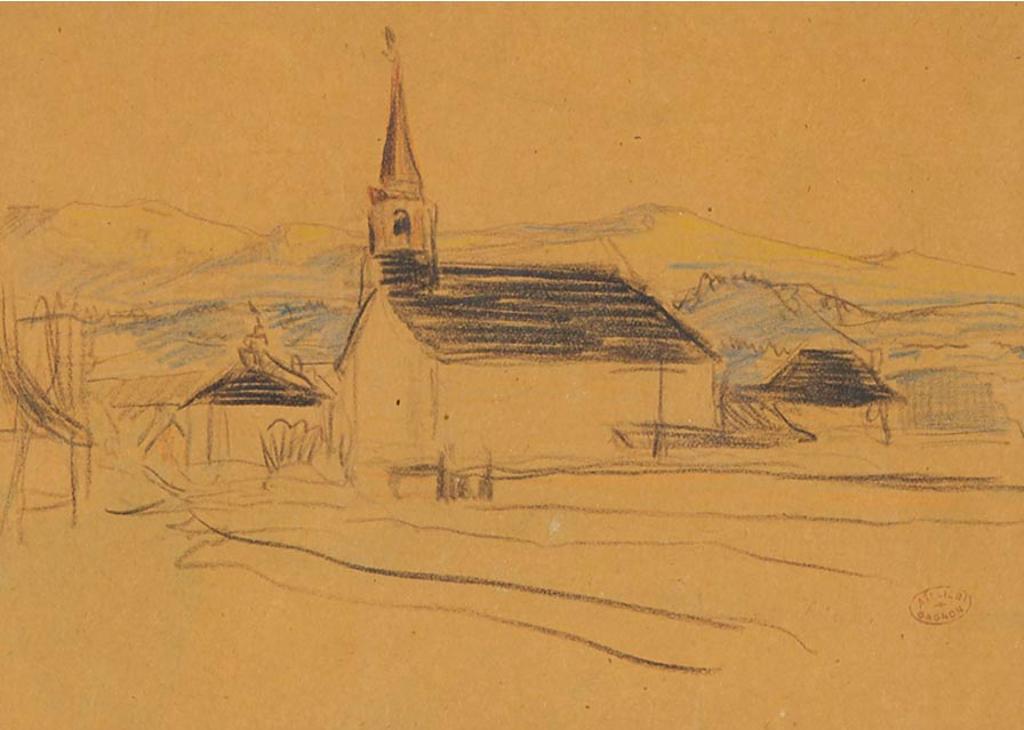 Clarence Alphonse Gagnon (1881-1942) - Village, St. Lawrence North Shore