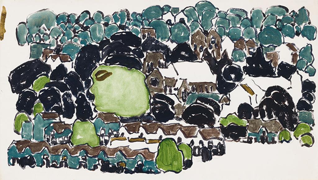 David Browne Milne (1882-1953) - Slate Houses, New York