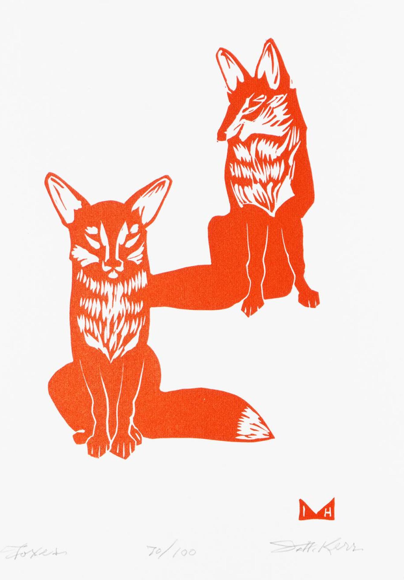 Illingworth Holey (Buck) Kerr (1905-1989) - Foxes