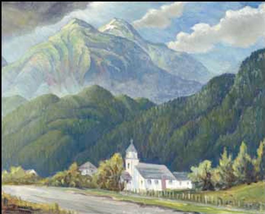 William Percival (W.P.) Weston (1879-1967) - Passing Thunderstorm, New Denver, BC