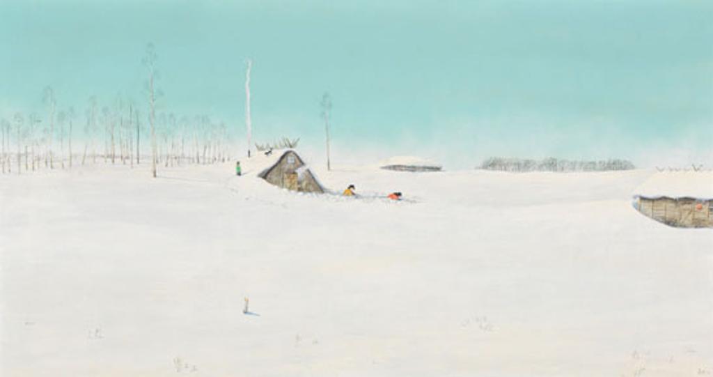 William Kurelek (1927-1977) - A Ukrainian Pioneers First Winter