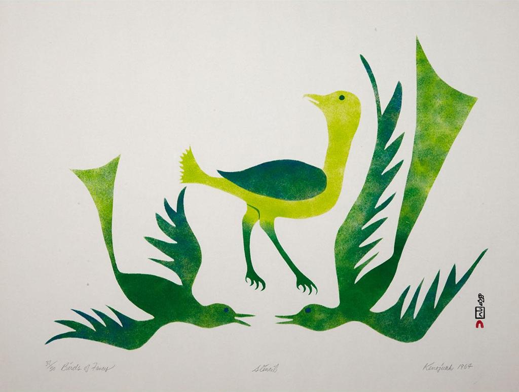 Kenojuak Ashevak (1927-2013) - Birds Of Fancy