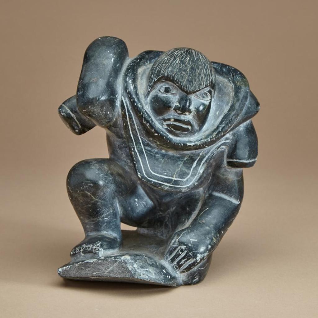 Davidialuk Alasua Amittu (1910-1976) - Nude Man Removing Amautiq (Story Of Nulayuviniq)