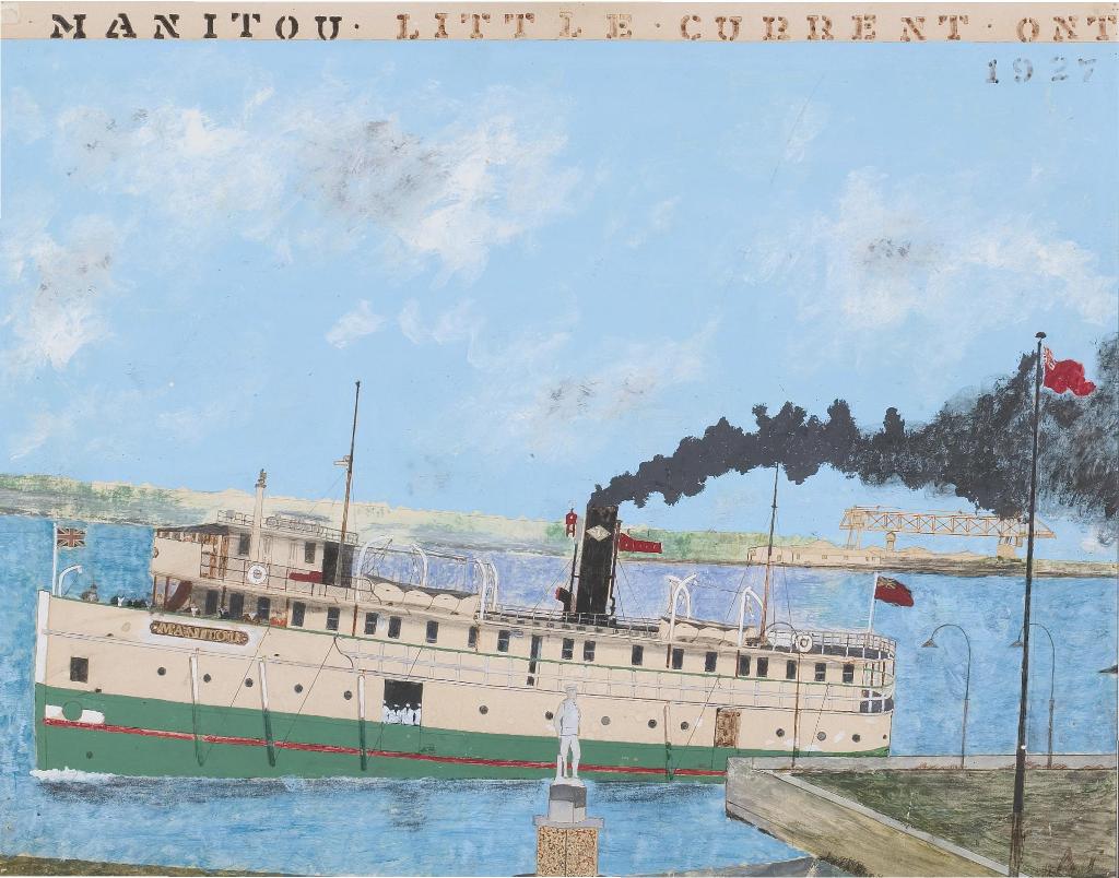 Angus Trudeau (1908-1984) - Norgoma South, Baymouth; Manitou, Little Current, Ontario, 1927 (A Pair)