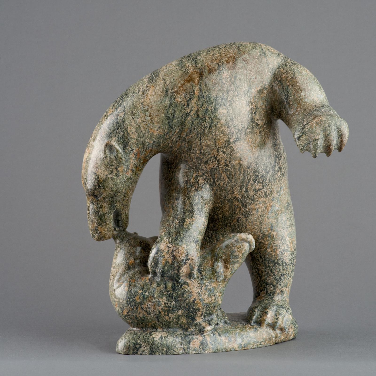 Jackoposie Oopakak (1948-2015) - Bear With Seal