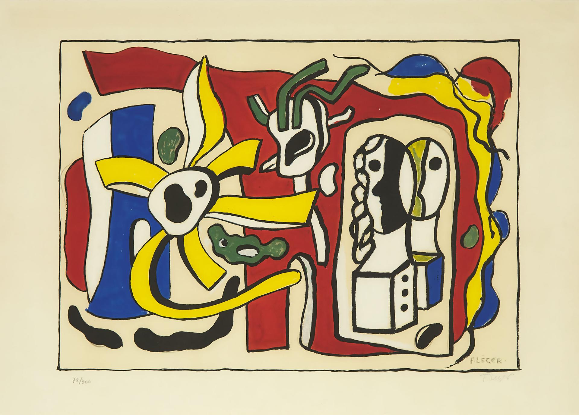 Fernand Léger (1881-1955) - Nature Morte Aux Deux Poupées, 1950