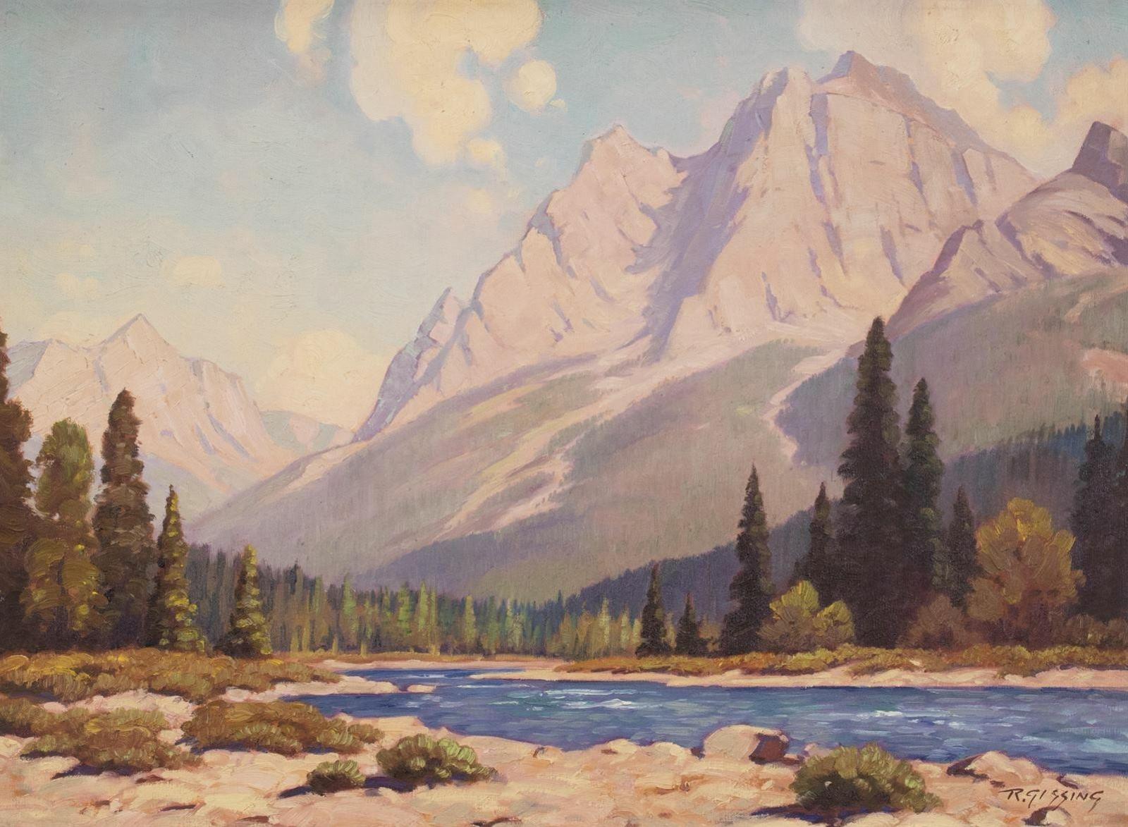 Roland Gissing (1895-1967) - On Vermillion River