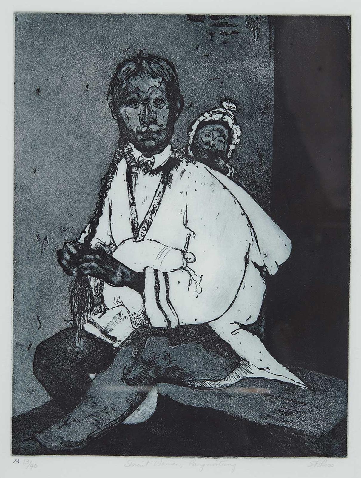 Susan Andrina Ross (1915-2006) - Inuit Woman Pangnirtung  #13/40