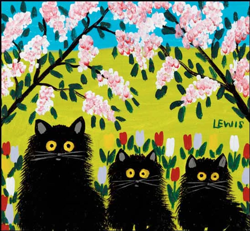 Maud Kathleen Lewis (1903-1970) - Three Black Cats