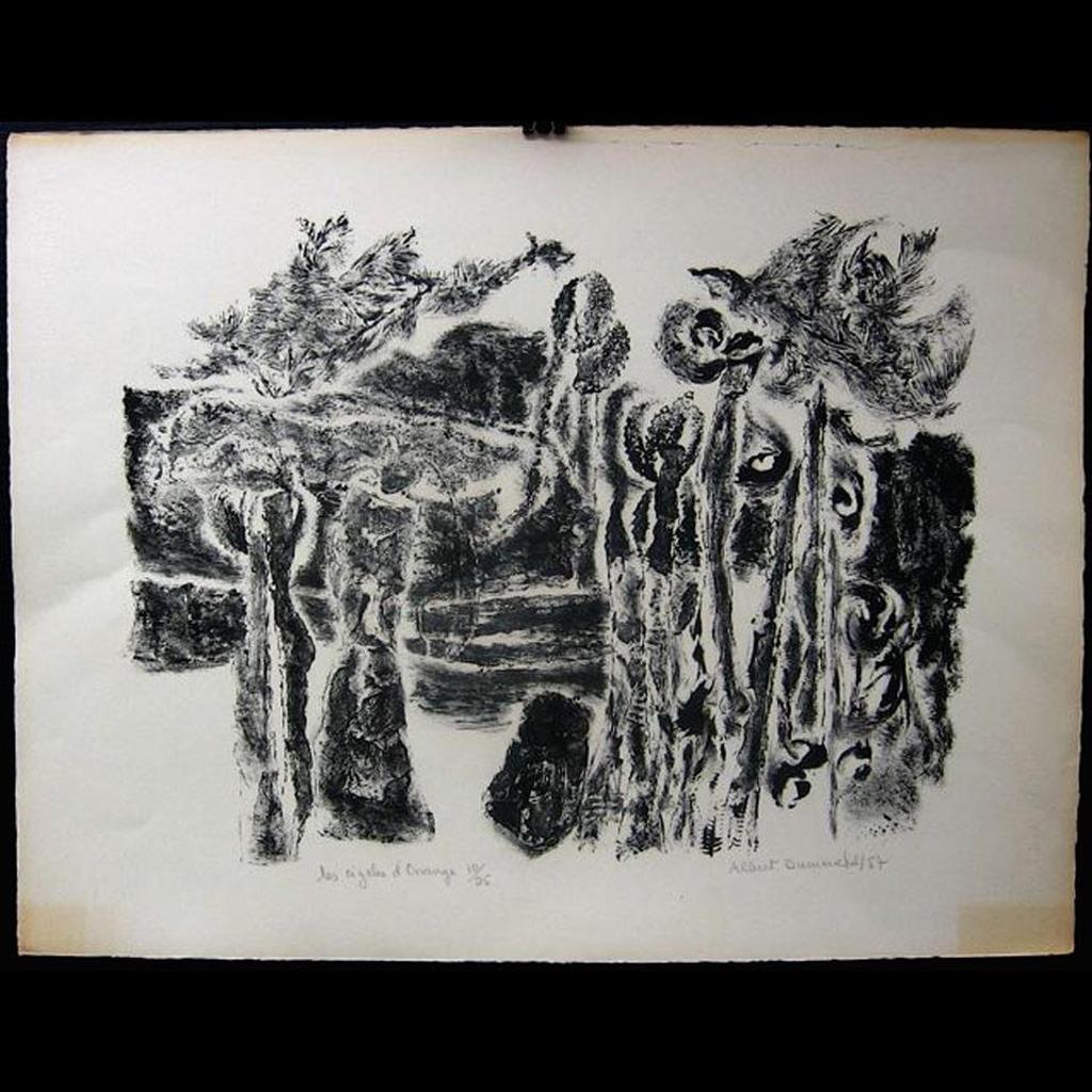 Albert Dumouchel (1916-1971) - Les Cigales D’Orange; Nature Morte Aux Raisins; Le Compotier