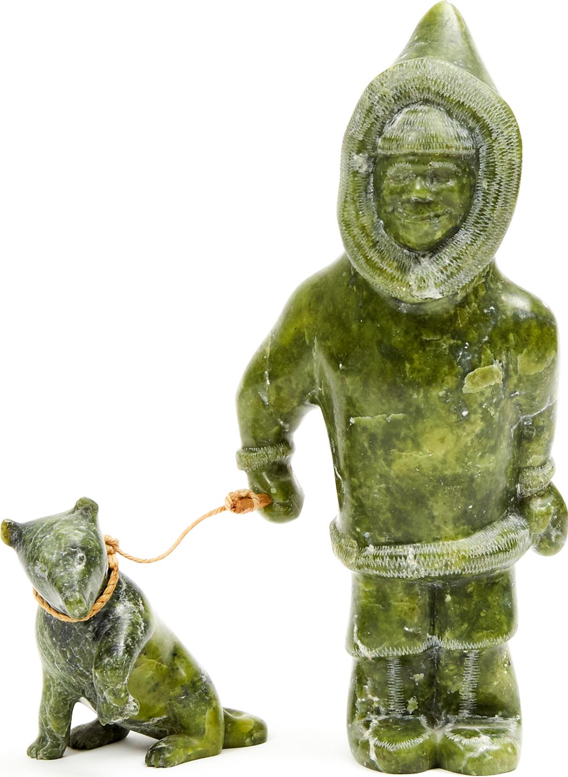 Pauloosie Takpannie (1960-2017) - Man With Dog