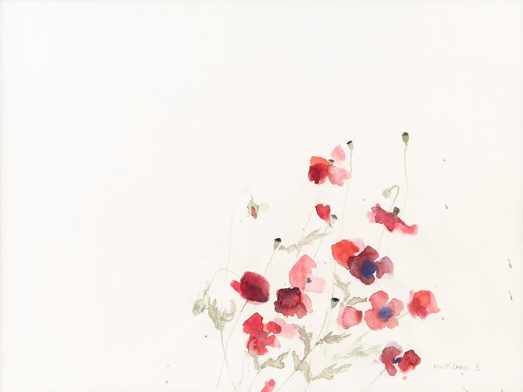 Molly Joan Lamb Bobak (1922-2014) - Poppies
