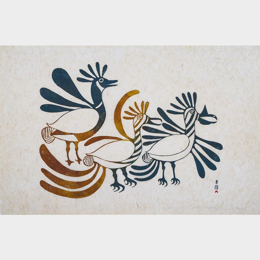 Kenojuak Ashevak (1927-2013) - Bright Plumage