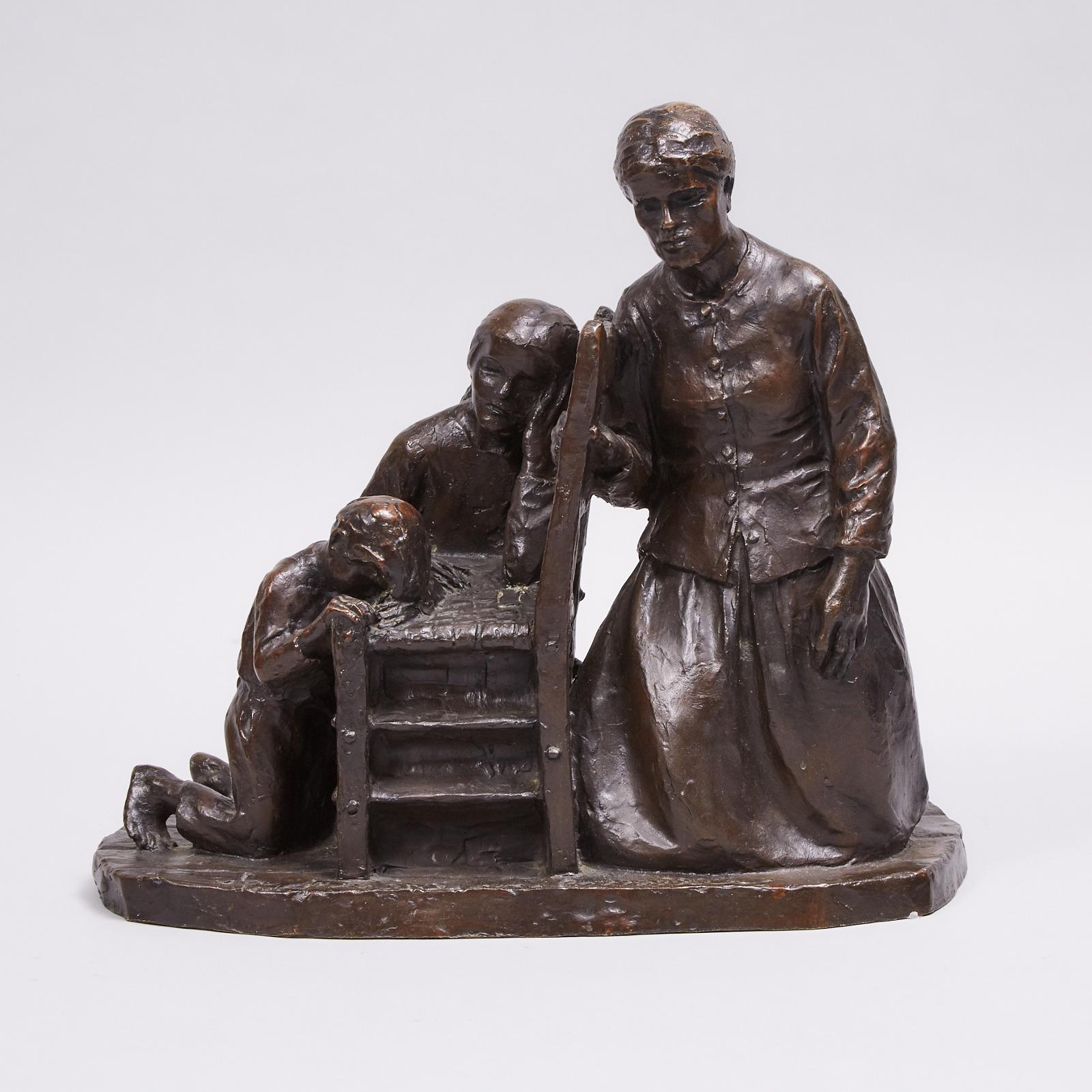 Alfred Laliberté (1878-1953) - La Priére En Famille