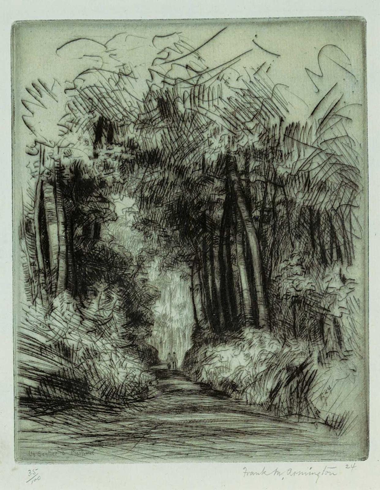 Franklin Milton Armington (1876-1941) - Un Sentier a Marboue #35/100
