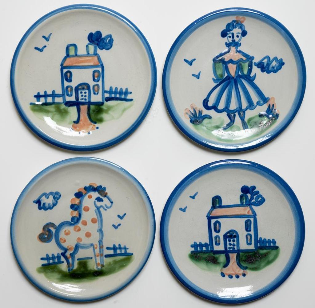 Mary Alice Hadley (1911-1965) - Set of Four Dessert Plates