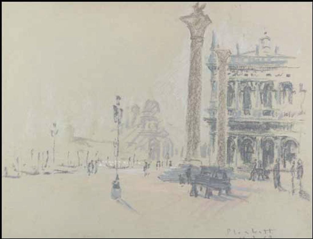 Joseph (Joe) Francis Plaskett (1918-2014) - Piazza, Venice