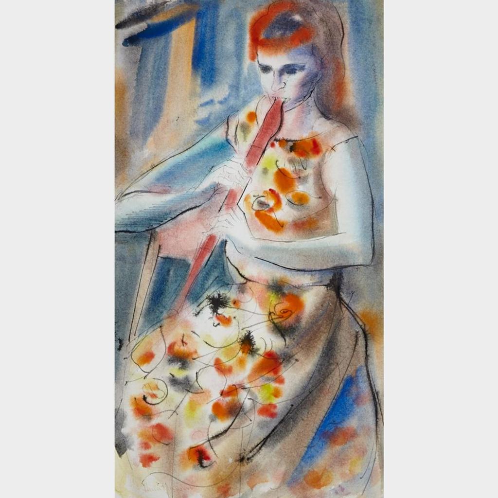 Henri Leopold Masson (1907-1996) - The Flute Player