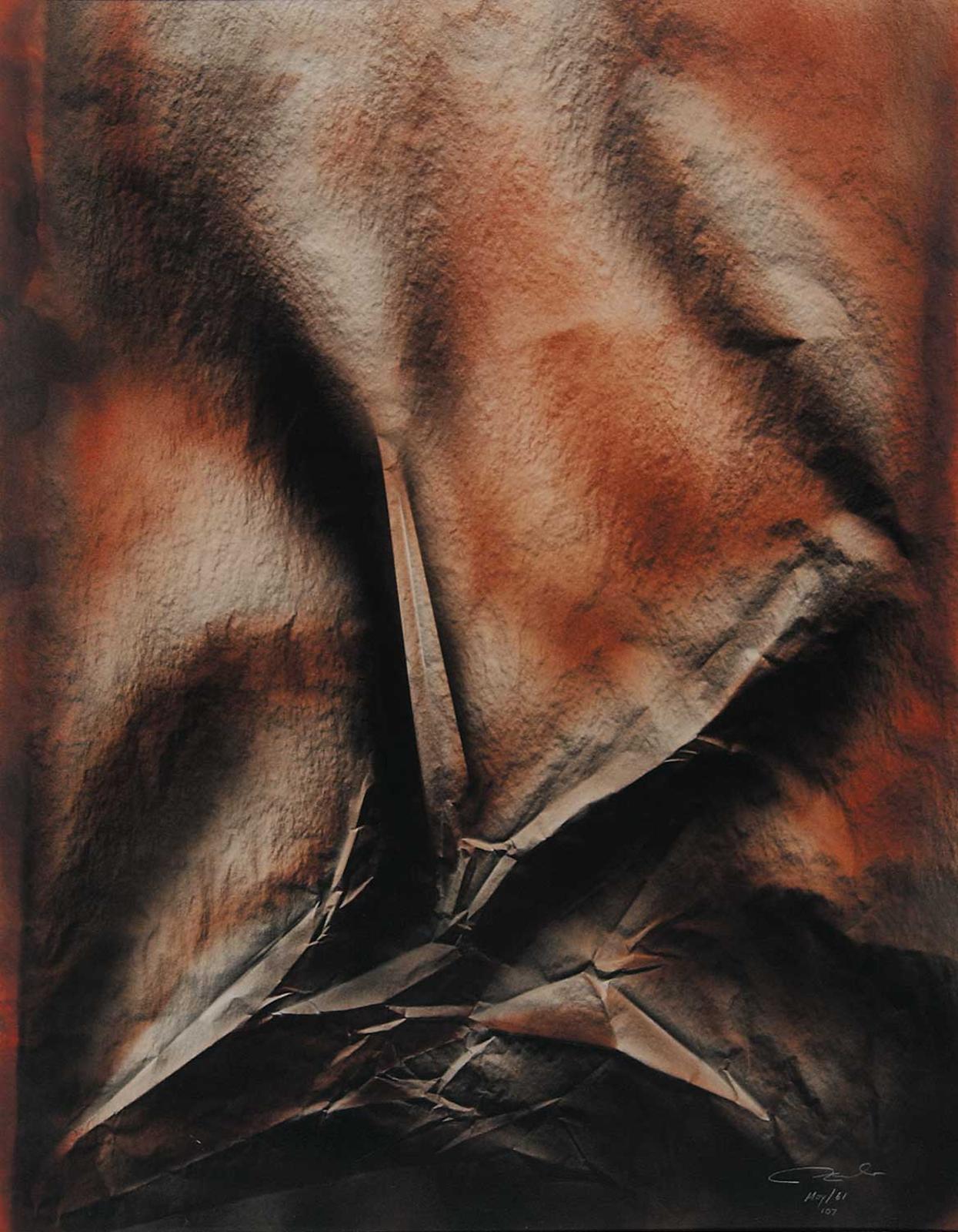 A. Laslo - Untitled - Abstract in Brown and Black