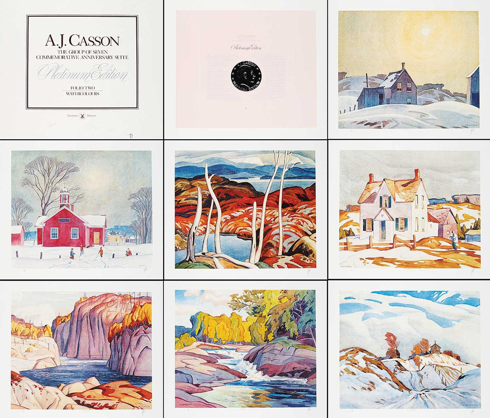 Alfred Joseph (A.J.) Casson (1898-1992) - The Group of Seven Commemorative Anniversary Suite Folio II #496/700