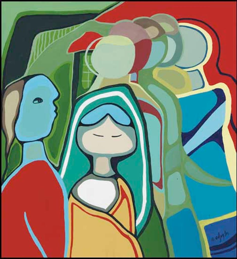 Daphne Odjig (1919-2016) - Dream Vigil