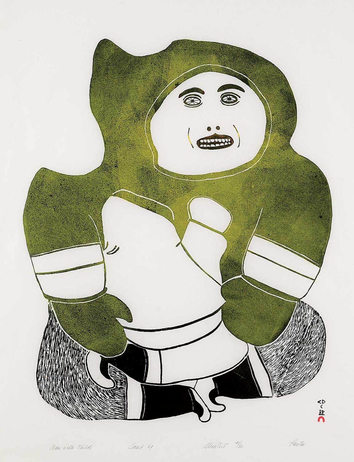 Pauta Saila (1916-2009) - Man with Child #41/50